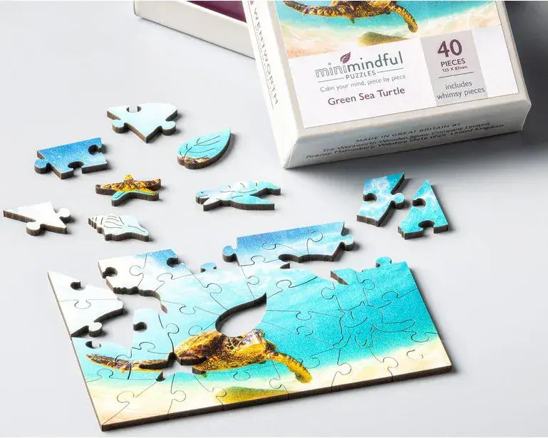 Wentworth - Green Sea Turtle - 40 Piece Wooden Jigsaw Puzzle