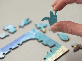 Wentworth - Green Sea Turtle - 40 Piece Wooden Jigsaw Puzzle