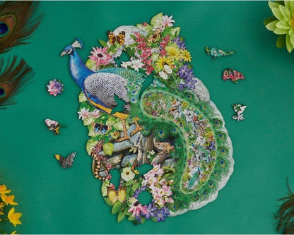 Wentworth - Peacock of India - 250 Piece Wooden Jigsaw Puzzle