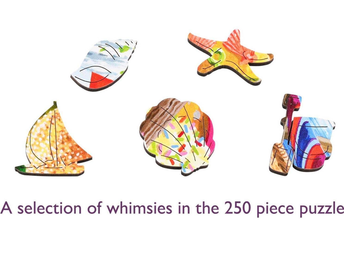 Wentworth - Seaside Snow Globe - 250 Piece Wooden Jigsaw Puzzle
