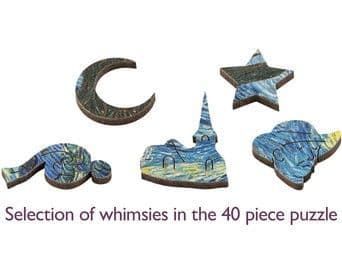 Wentworth - The Starry Night - Van Gogh - 40 Piece Wooden Jigsaw Puzzle