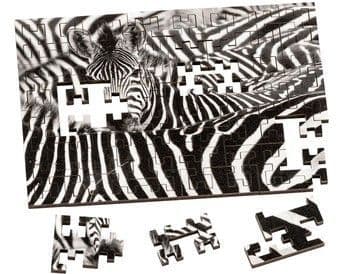 Wentworth - White Stripes - 40 Piece Wooden Jigsaw Puzzle