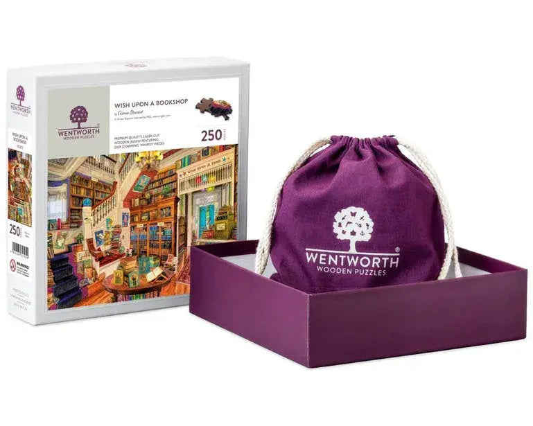 Wentworth - Wish Upon a Bookshop - 250 Piece Wooden Jigsaw Puzzle
