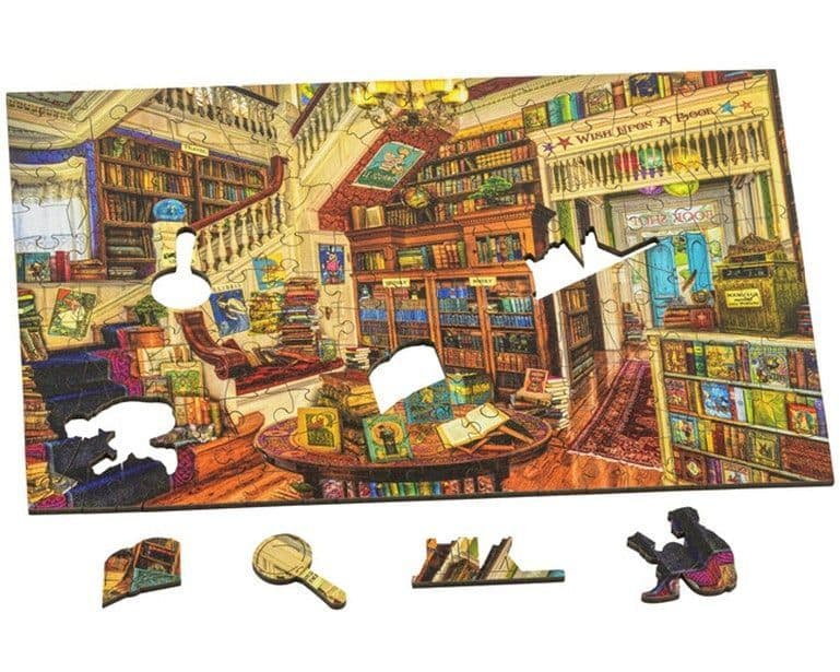 Wentworth - Wish Upon a Bookshop - 250 Piece Wooden Jigsaw Puzzle