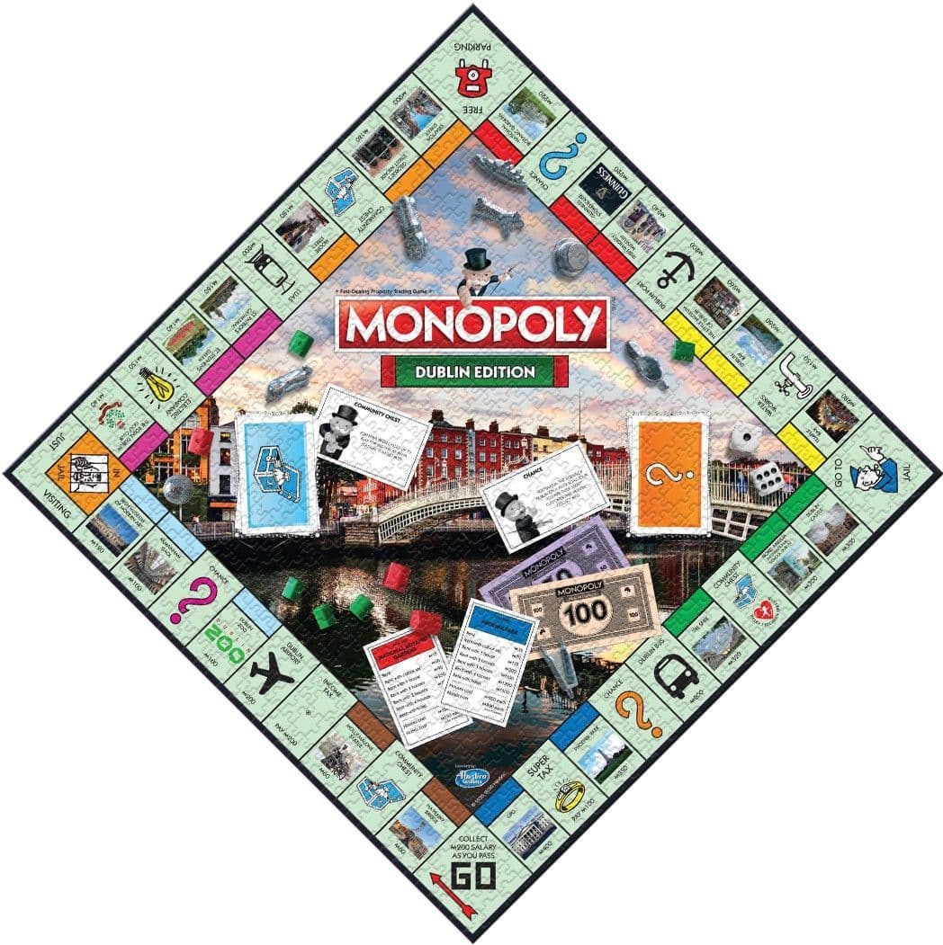 Winning Moves - Dublin Monopoly Jigsaw - 1000 Piece Jigsaw Puzzle