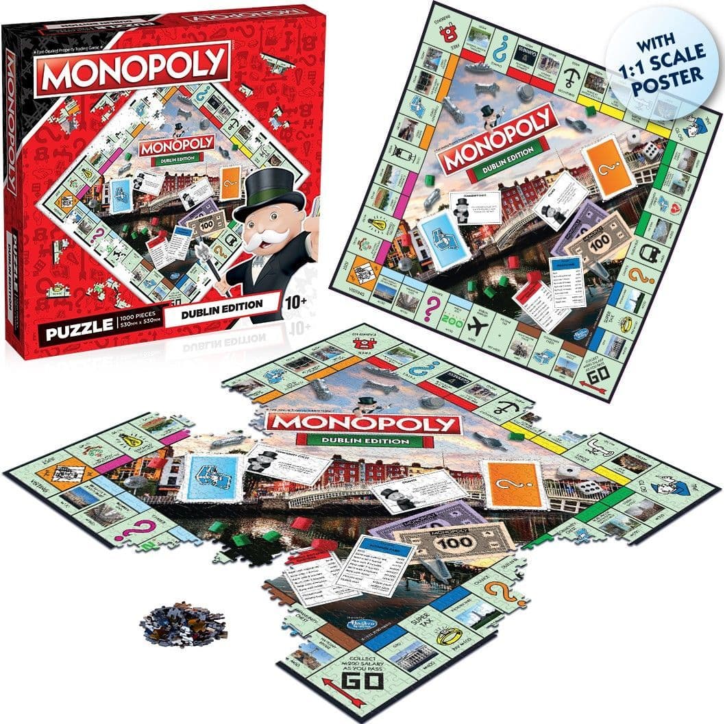 Winning Moves - Dublin Monopoly Jigsaw - 1000 Piece Jigsaw Puzzle
