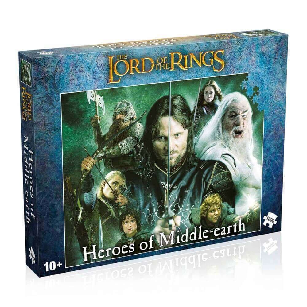 Winning Moves - Lord of the Rings Heroes of Middle Earth - 1000 Piece Jigsaw Puzzle
